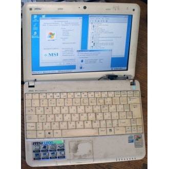 Нетбук MSI Wind U100 (Intel Atom N270 1.66Ghz /1024Mb DDR2 /120Gb /10" 1024x600) - Пуршево